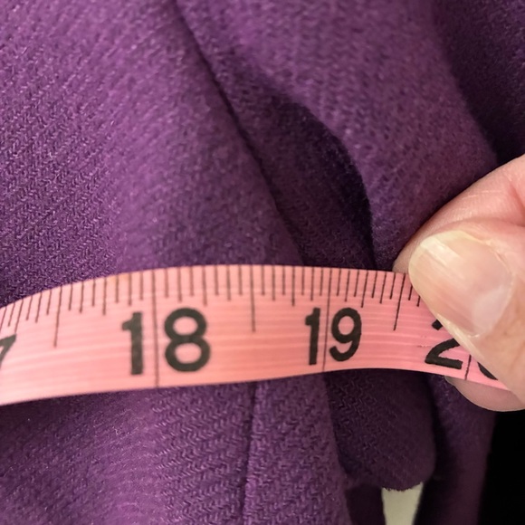 Vintage Baia wool blend Purple Women's Blazer. Size 10. Gorgeous piece! - Picture 8 of 13